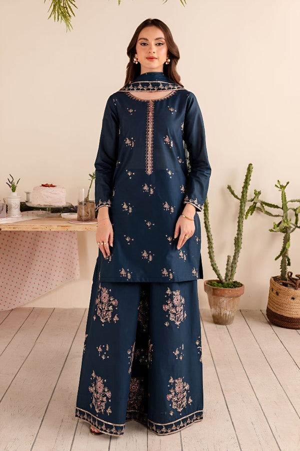 Dhanak 3pc Embroided Unstitched