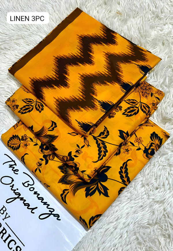 IB Bonanza | Binsaeed Linen 3pc Unstitched