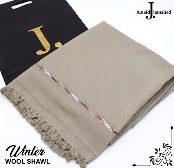 J. Gents Winter Wool Shawl | Light-Gray