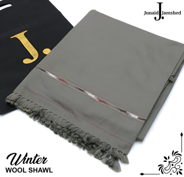 J. Gents Winter Wool Shawl | Mouse-Gray