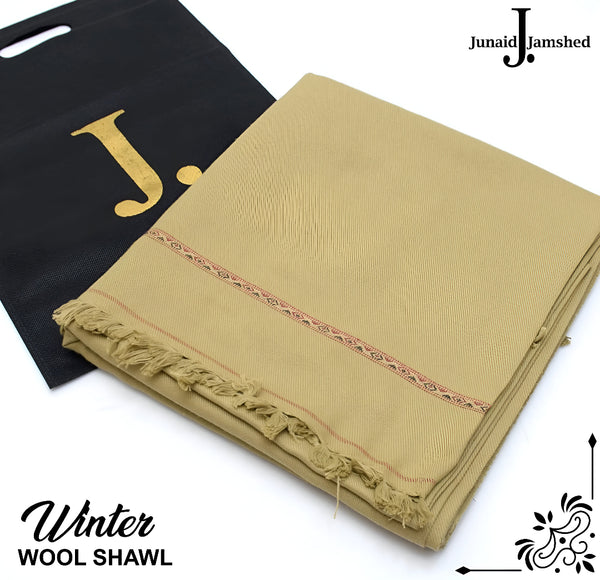 J. Gents Winter Wool Shawl | Camel