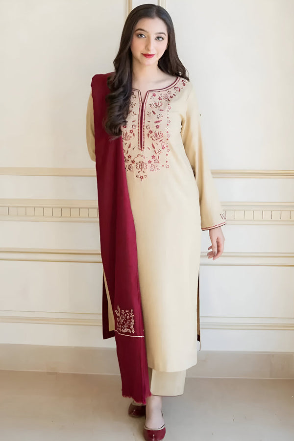 ASLING DHANAK 3PC EMBROIDERED | D # 192