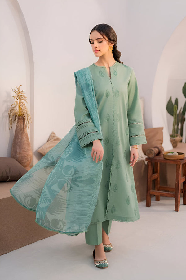JAZMIN DHANAK 3PC EMBROIDERED | D # 102