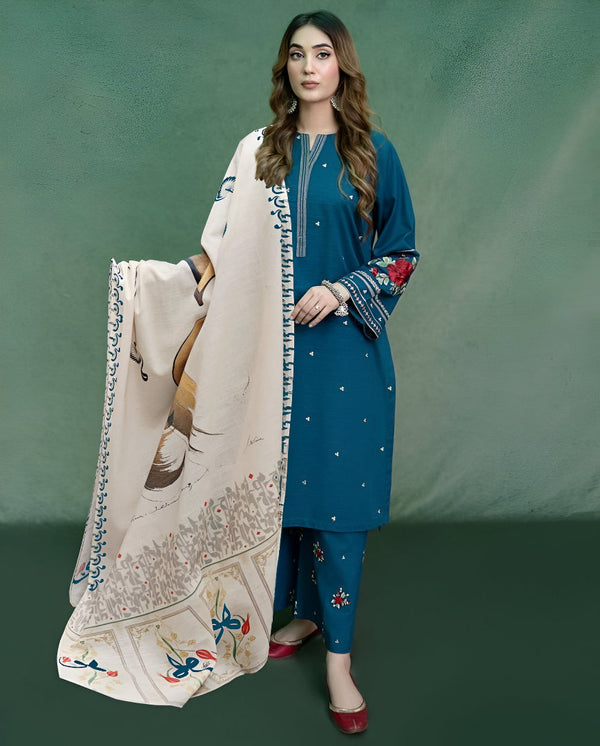 URGE DHANAK 3PC EMBROIDERED | D # 126
