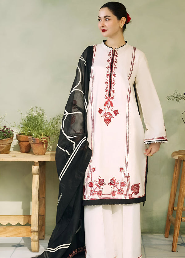 COCO DHANAK 3PC EMBROIDERED | D # 189