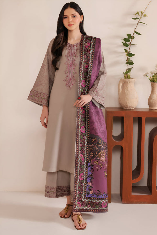 DYOT DHANAK 3PC EMBROIDERED | D # 185
