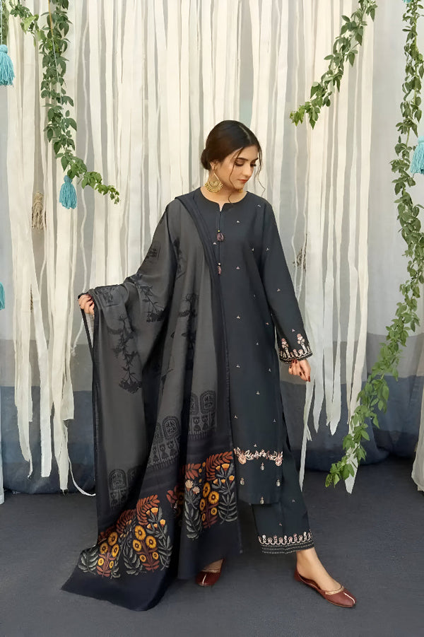 URGE DHANAK 3PC EMBROIDERED | D # 216