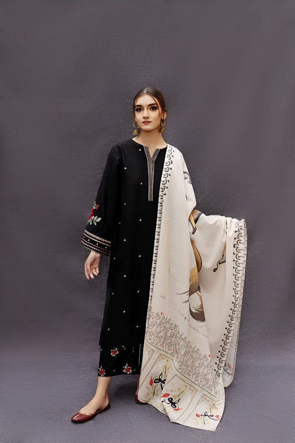 URGE DHANAK 3PC EMBROIDERED | D # 126