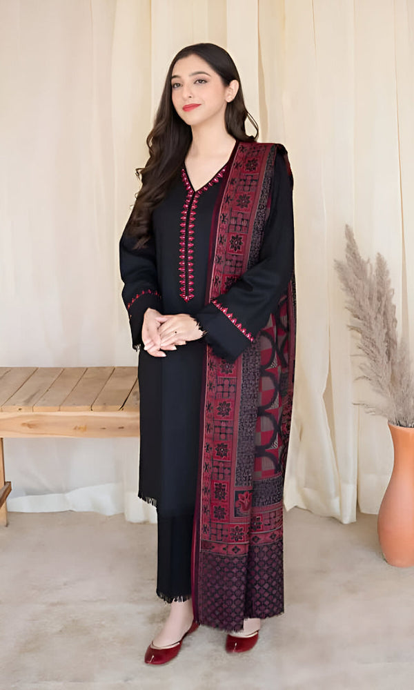 ASLING DHANAK 3PC EMBROIDERED | D # 218
