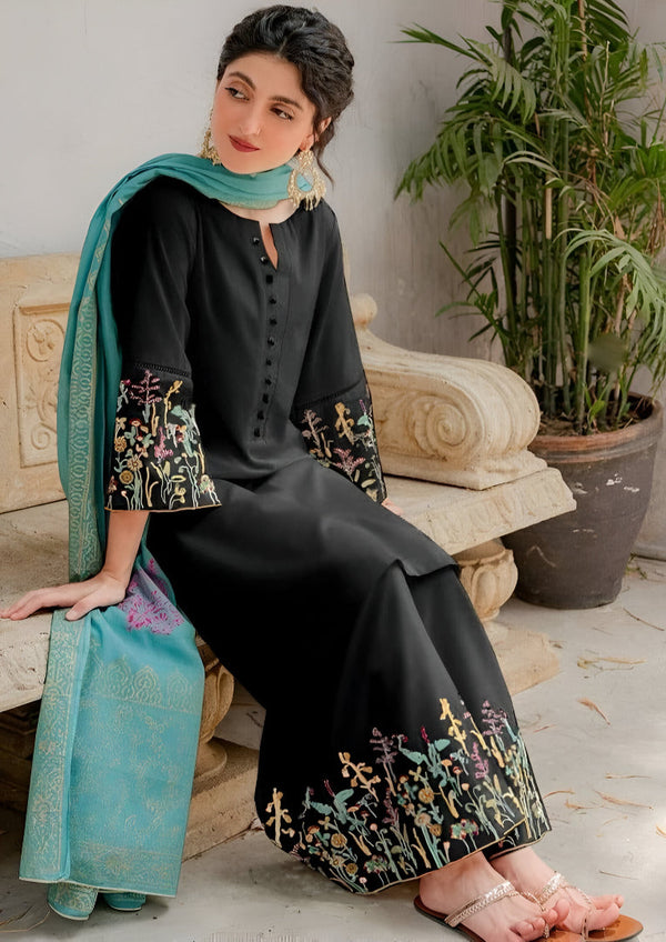 ASLING DHANAK 3PC EMBROIDERED | D # 141