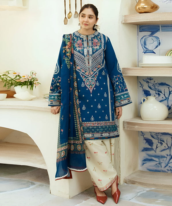 COCO DHANAK 3PC EMBROIDERED | D # 1013