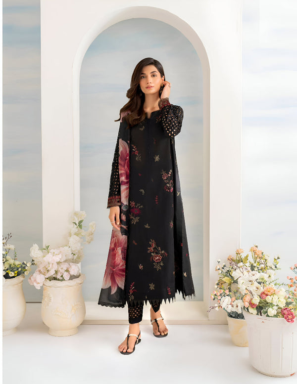 JAZMIN DHANAK 3PC EMBROIDERED | D # 213