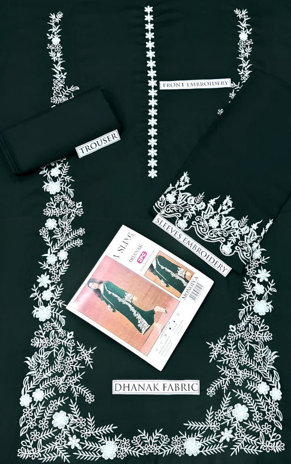 ASLING DHANAK 2PC EMBROIDERED | D # 1003 MONGIA