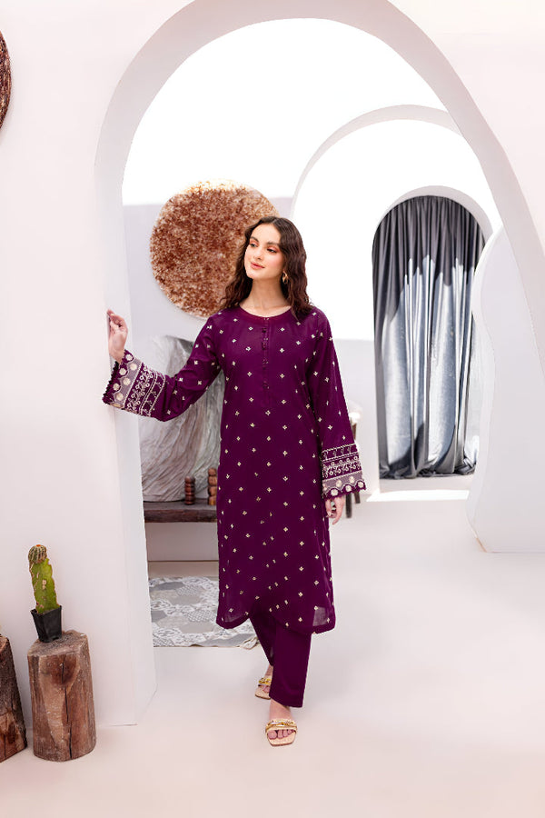 ASLING DHANAK 2PC EMBROIDERED | D # 1861