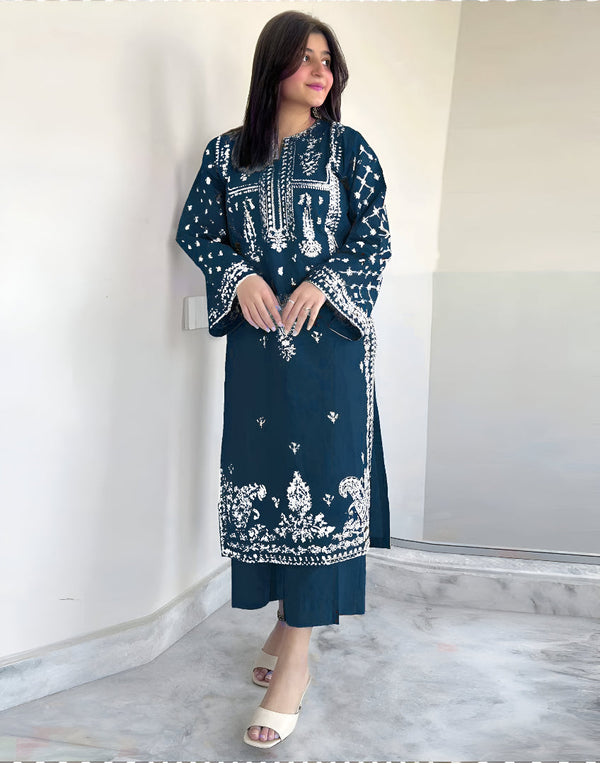 BAREEZE DHANAK 2PC EMBROIDERED | D # 108