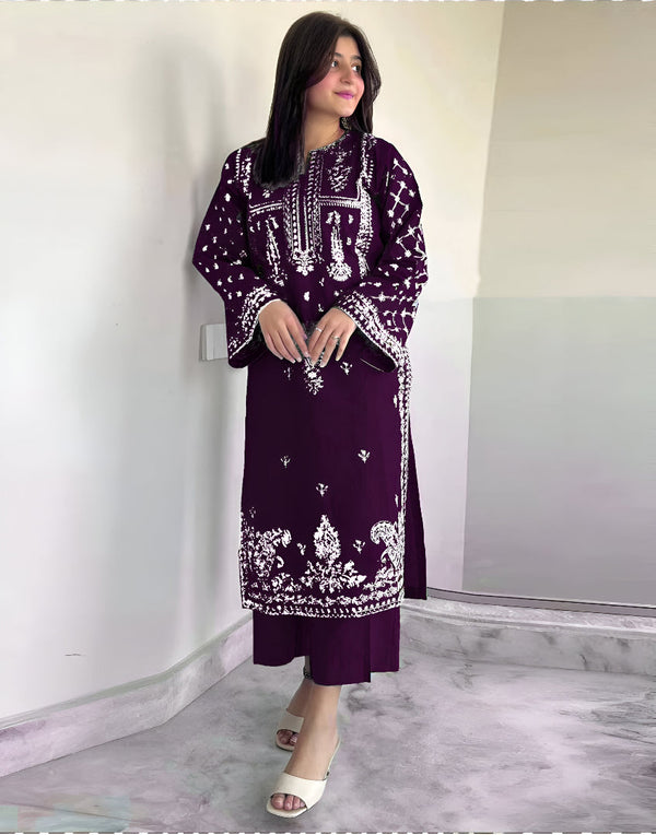 BAREEZE DHANAK 2PC EMBROIDERED | D # 153