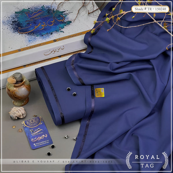 Libas-E-Yousaf Unstitched Wash'n Wear Fabric | ROYAL - TAG ( RT-0125 )