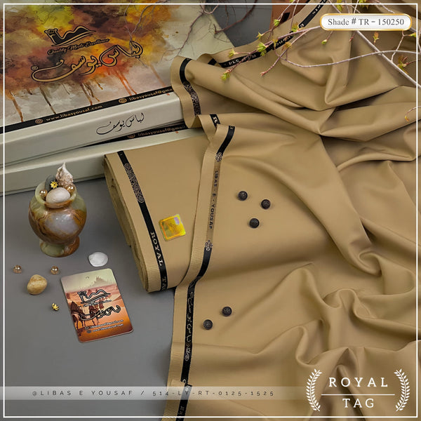 Libas-E-Yousaf Unstitched Wash'n Wear Fabric | ROYAL - TAG ( RT-0125 )
