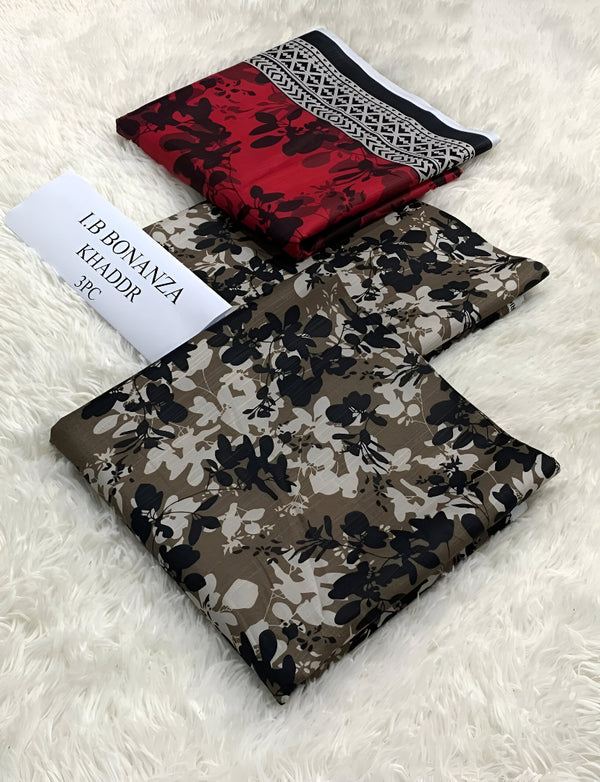 IB Bonanza Khaddar 3pc Unstitched | D # 408