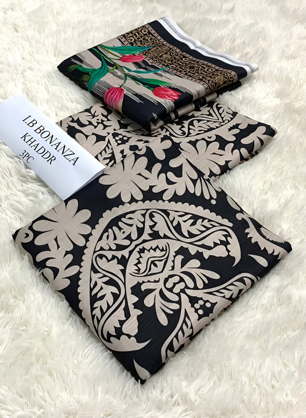 IB Bonanza Khaddar 3pc Unstitched | D # 415