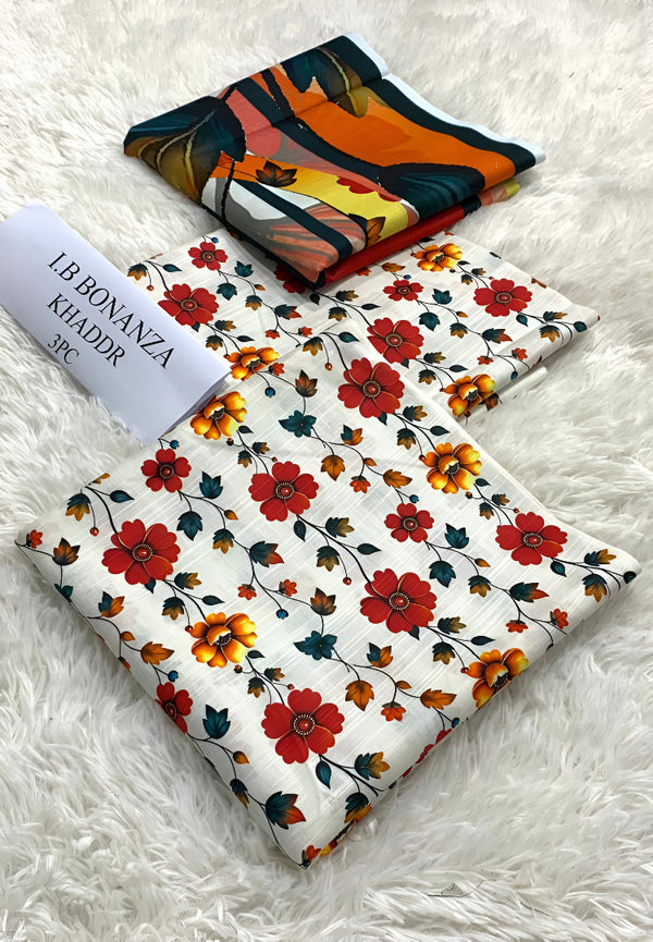 IB Bonanza Khaddar 3pc Unstitched | D # 421