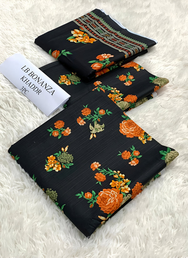 IB Bonanza Khaddar 3pc Unstitched | D # 422