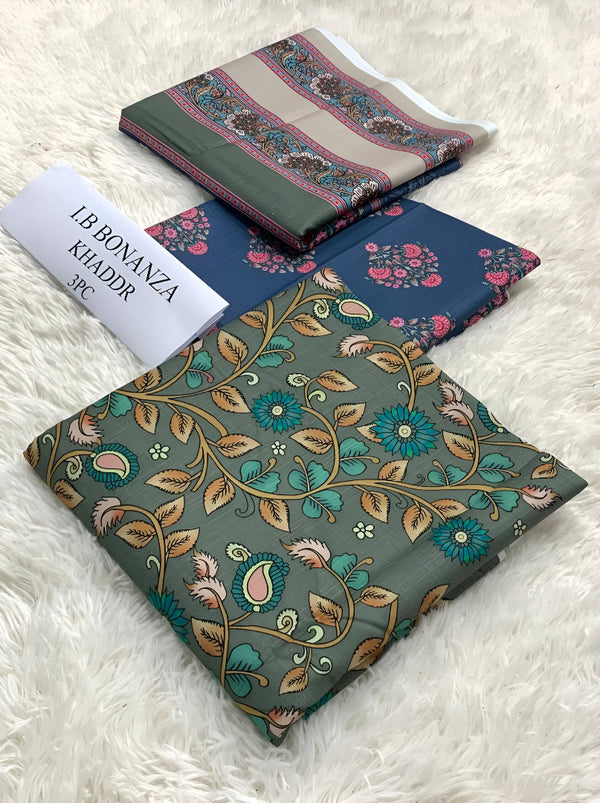 IB Bonanza Khaddar 3pc Unstitched | D # 423