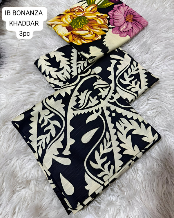 IB Bonanza Khaddar 3pc Unstitched | D # 426