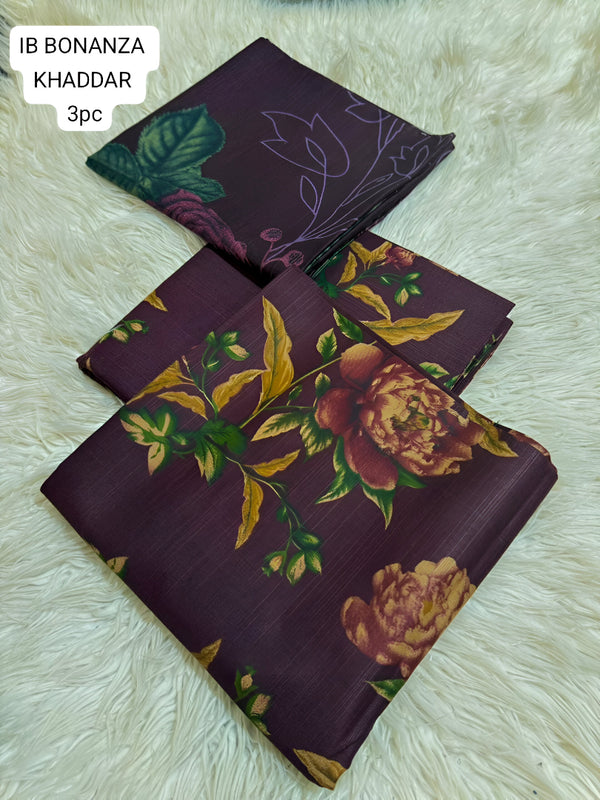 IB Bonanza Khaddar 3pc Unstitched | D # 428