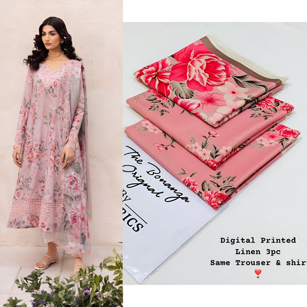 IB Bonanza | Binsaeed Linen 3pc | D # 4630