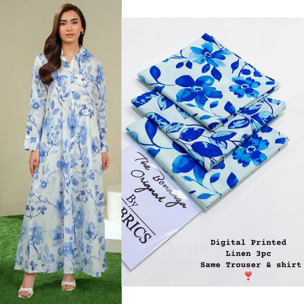 IB Bonanza | Binsaeed Linen 3pc | D # 4637