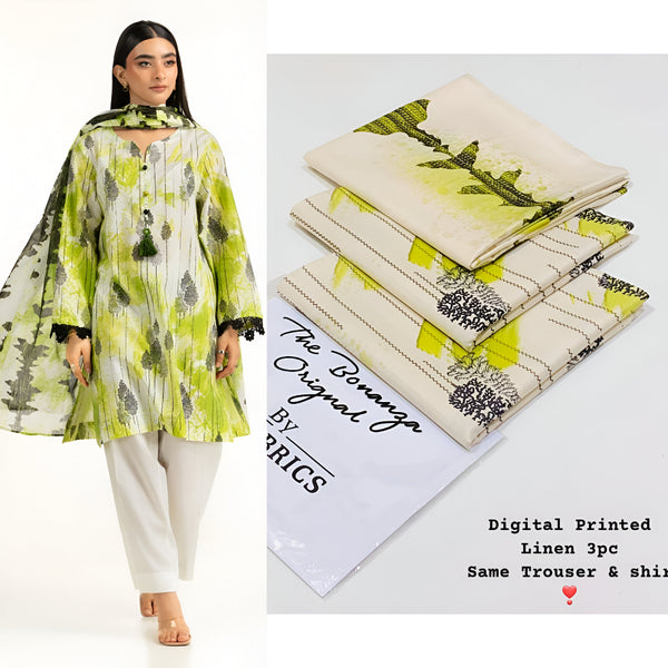 IB Bonanza | Binsaeed Linen 3pc | D # 4638