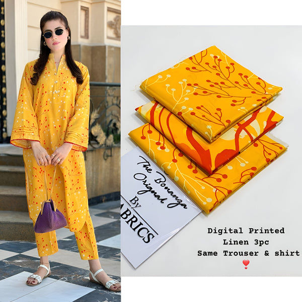IB Bonanza | Binsaeed Linen 3pc | D # 4643