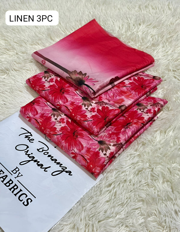IB Bonanza | Binsaeed Linen 3pc | D # 4649