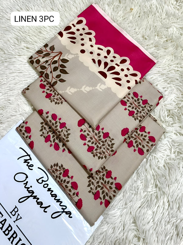 IB Bonanza | Binsaeed Linen 3pc | D # 4651