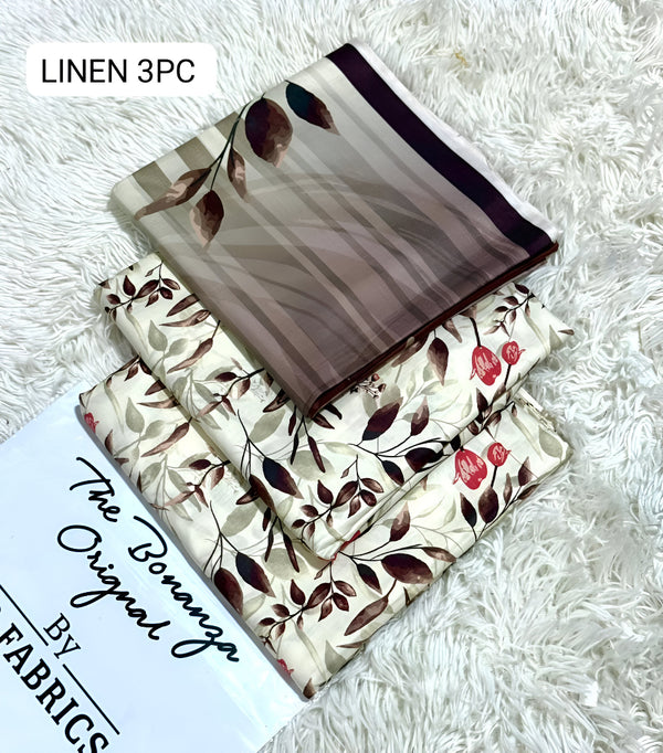 IB Bonanza | Binsaeed Linen 3pc | D # 4653
