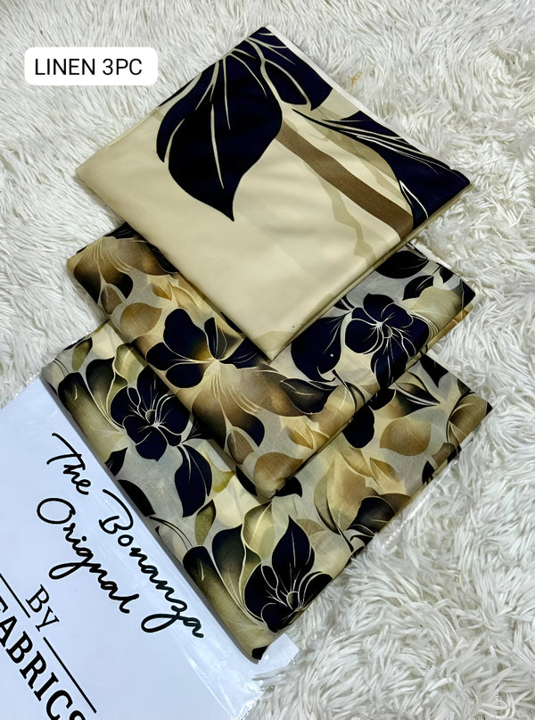 IB Bonanza | Binsaeed Linen 3pc | D # 4655