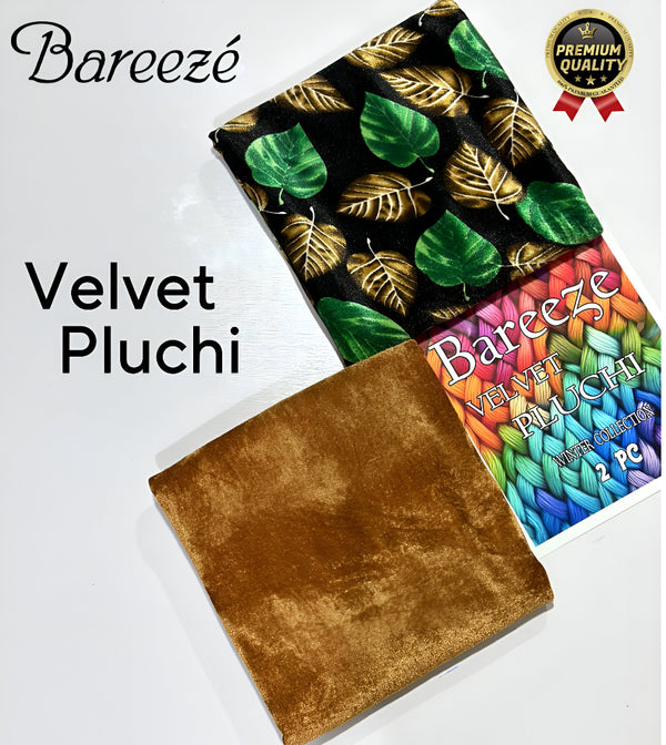Winter Velvet Pluchi Bareeza 2pc