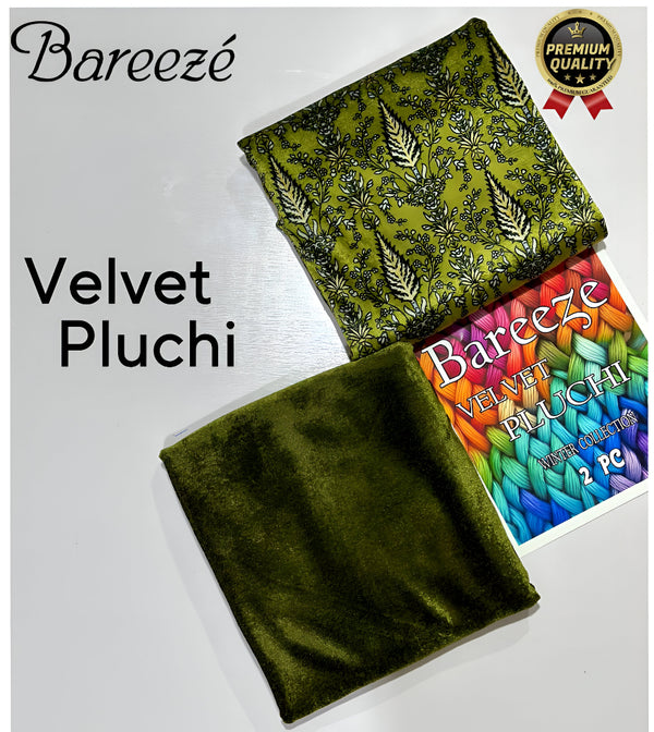 Winter Velvet Pluchi Bareeza 2pc
