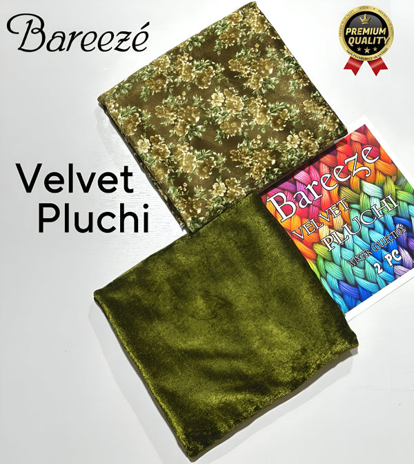 Winter Velvet Pluchi Bareeza 2pc