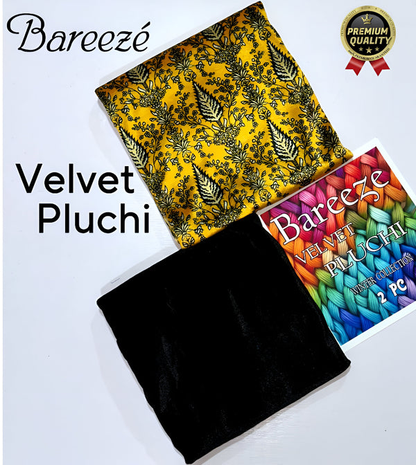 Winter Velvet Pluchi Bareeza 2pc