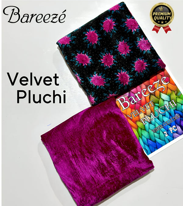 Winter Velvet Pluchi Bareeza 2pc